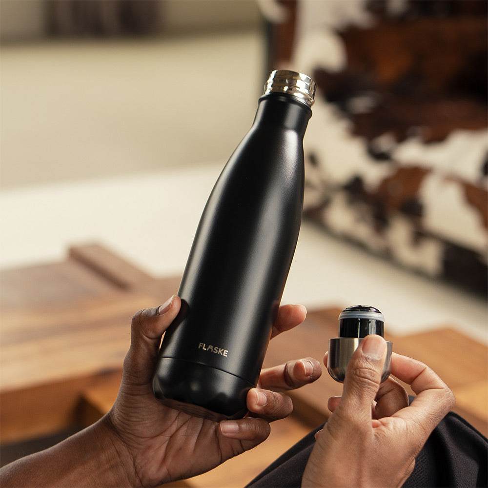 FLASKE Original – Edelstahl-Trinkflasche - Auslaufsichere Flasche