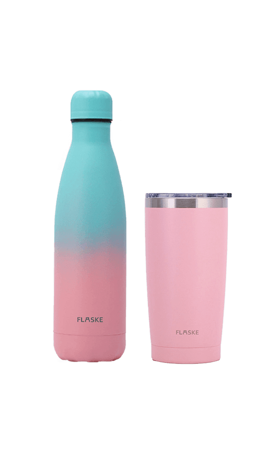 Bundle S - Gradient Spring + Flower Tumbler