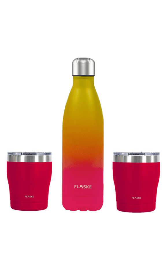 Bundle M - Gradient Sunset 750ml + 2x Chilly Coffee Cup 250ml